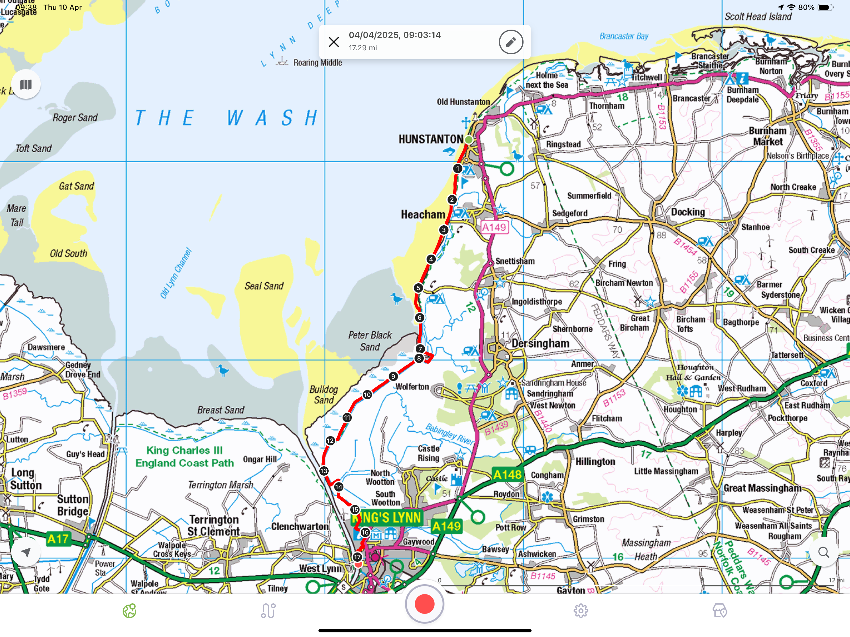 Map of Day 1